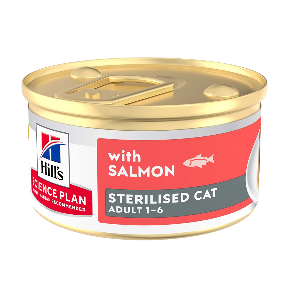Hill's Science Plan Sterilised Cat Adult Mousse med lax  - 85g