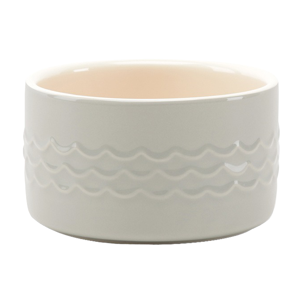 Scruffs Icon Pet Saucer - Cream - 13 CM