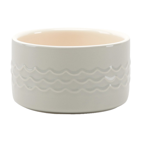 Scruffs Icon Pet Saucer - Cream - 13 CM