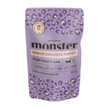Monster Cat Pouches Senior Ch/Turkey 85 g (8-pack)