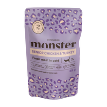 Monster Cat Pouches Senior Ch/Turkey 85 g (8-pack)