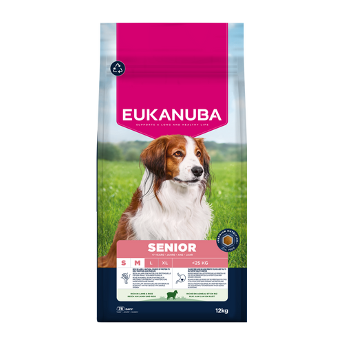 Euk Dog Senior Sm/med Lamb & Rice - 12 KG