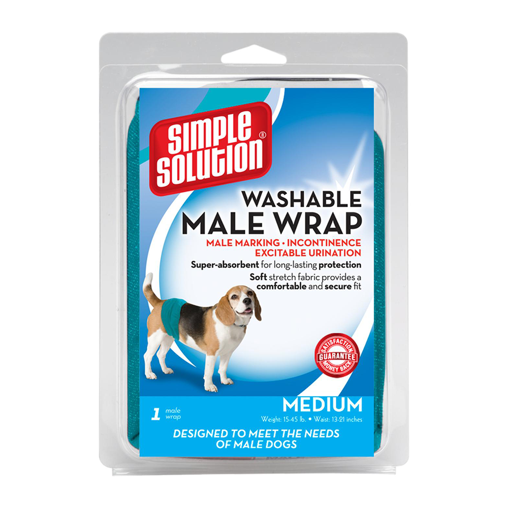 Simple Solution Tvättbart Magband för Hanhundar