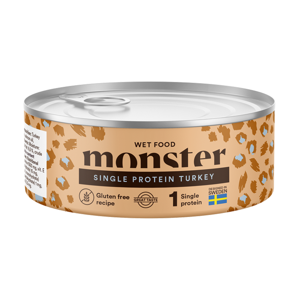 Monster Cat Adult Single Turkey Burk 100 g (12/frp)