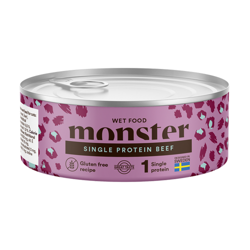 Monster Cat Adult Single Beef Burk - 100 g