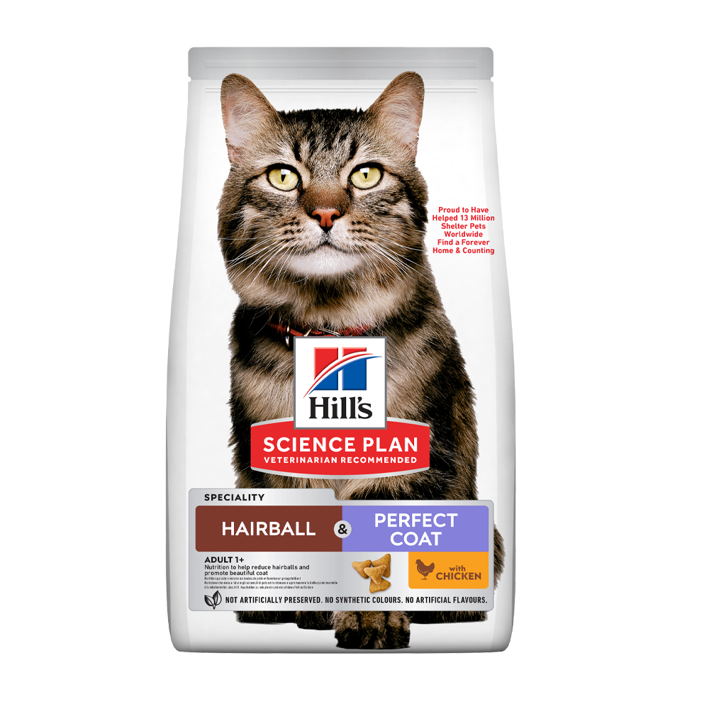 Science Plan Feline Adult Hairball + Pc - 1.5 KG