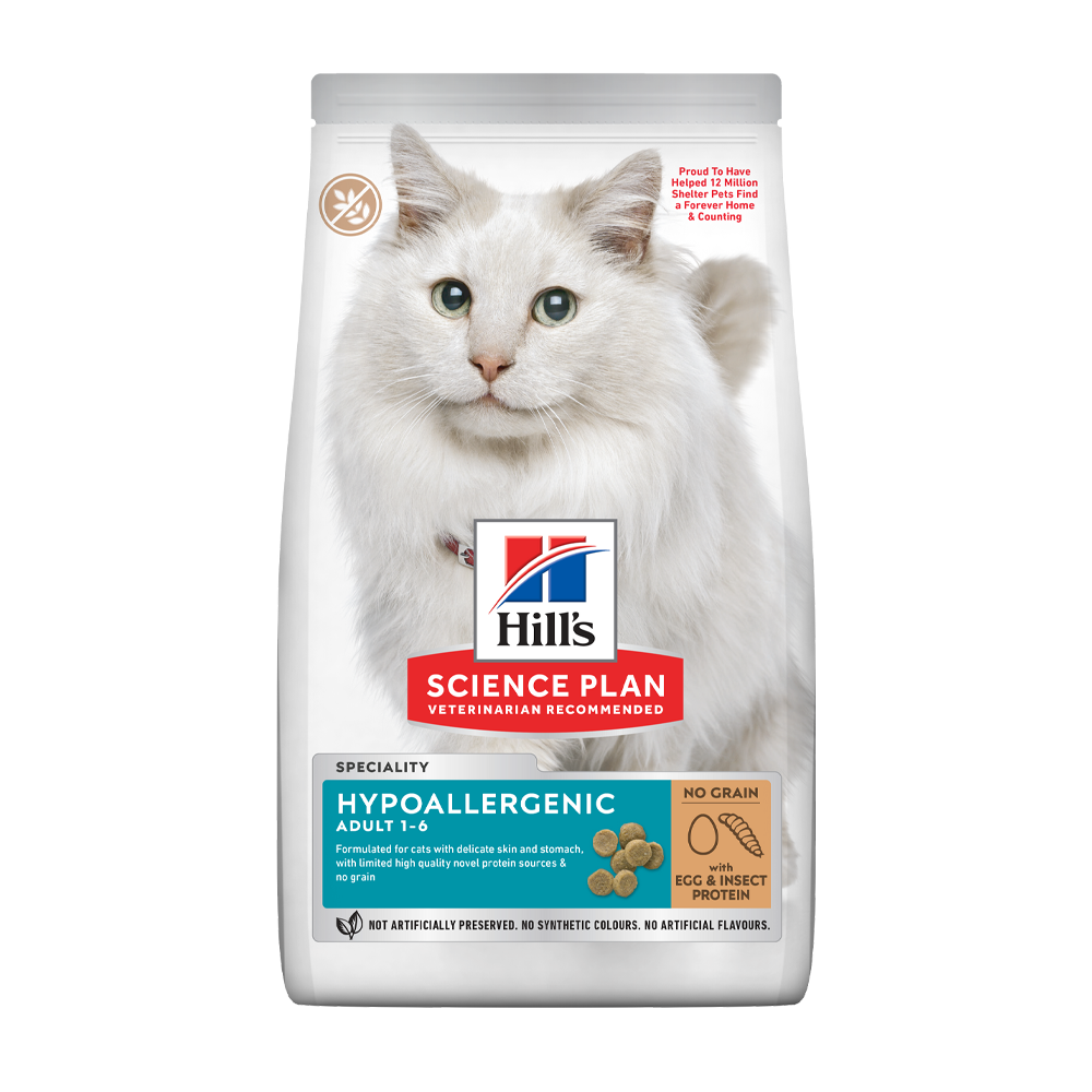 Science Plan Feline Adult Hypoallergenic With Egg & Insect Protein - 1.5 KG