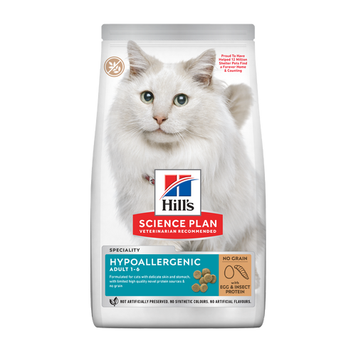 Science Plan Feline Adult Hypoallergenic With Egg & Insect Protein - 1.5 KG