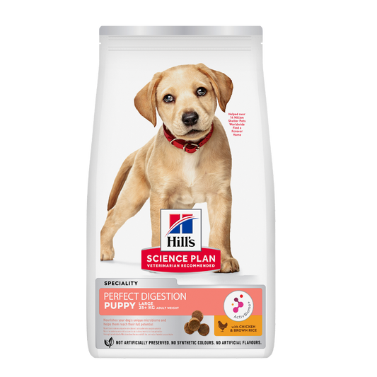Science Plan Puppy Perfect Digestion Large Breed With Chicken & Brown Rice - 12 KG