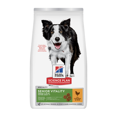 Science Plan Canine Senior Vitality Medium Chicken