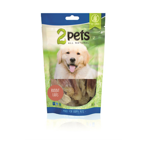 2Pets Hundsnack Kaninöron - 100 G | Endast 59 kr! - Zoogiganten