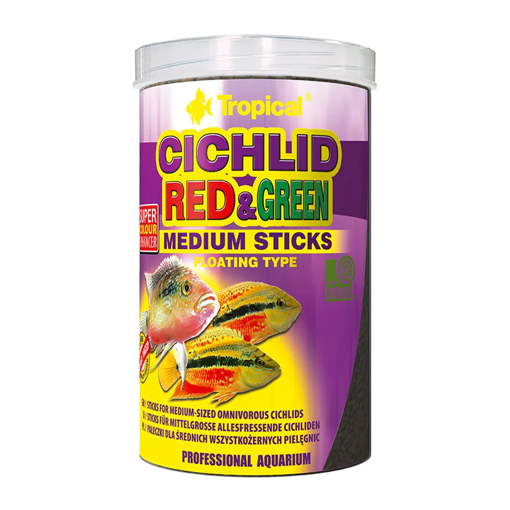Tropical Ciklid Röd & Grön Sticks Medium - 360 G | Endast 269 kr ...