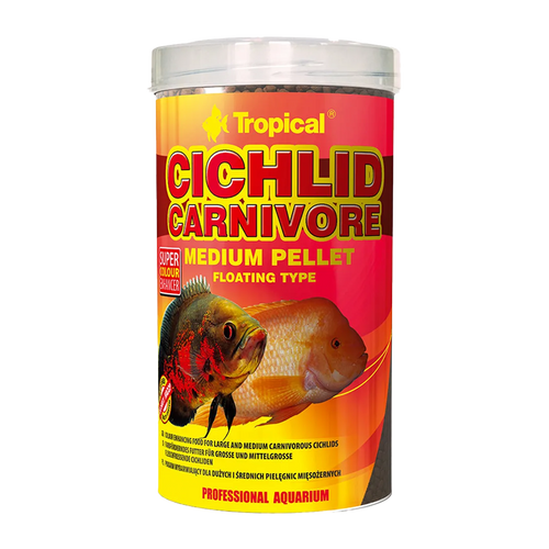 Tropical Ciklid Carnivore Medium Pellet - 160 G | Endast 199 kr! - Zoogiganten