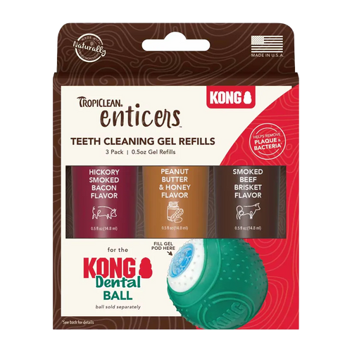 Kong/Tropiclean Refill For Dental Ball 3 - Pack