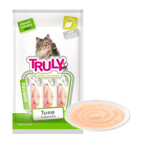Truly Cat Creamy Lickable Tuna & Bonito - 70 G