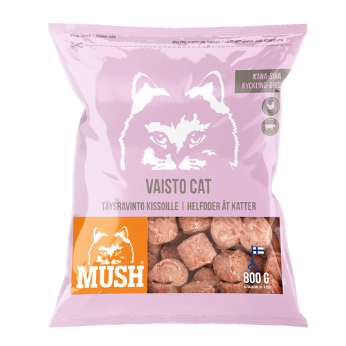 Mush Vaisto® Cat Rosa (kyckling - Gris)