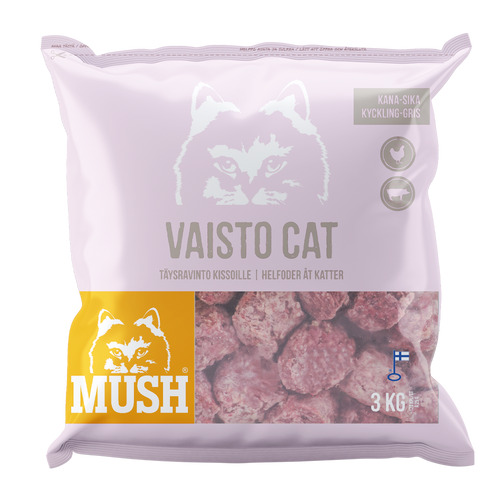 Mush Vaisto® Cat Rosa (kyckling - Gris)