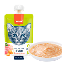 Wanpy Cat Tasty Meat Paste - Tuna With Chicken & Carrot - 90 G