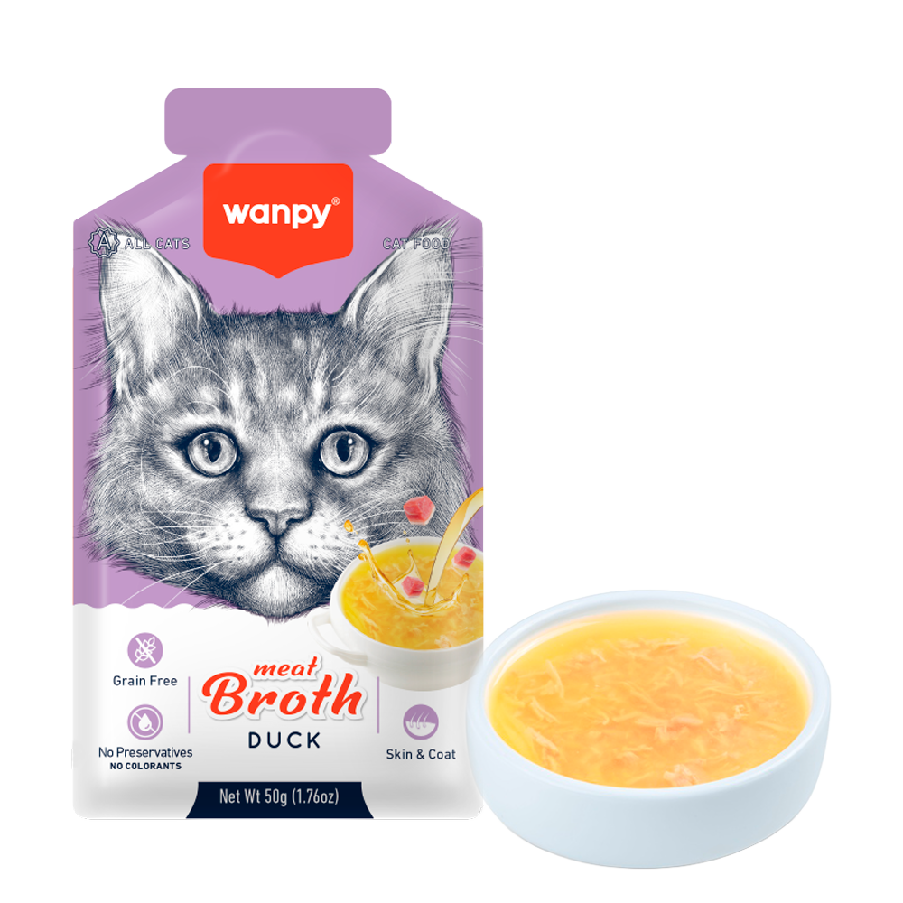 Wanpy Cat Meat Broth Duck - 50 G