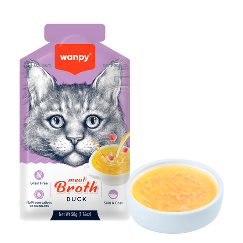 Wanpy Cat Meat Broth Duck - 50 G