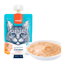 Wanpy Cat Tasty Meat Paste - Chicken & Carrot - 90 G