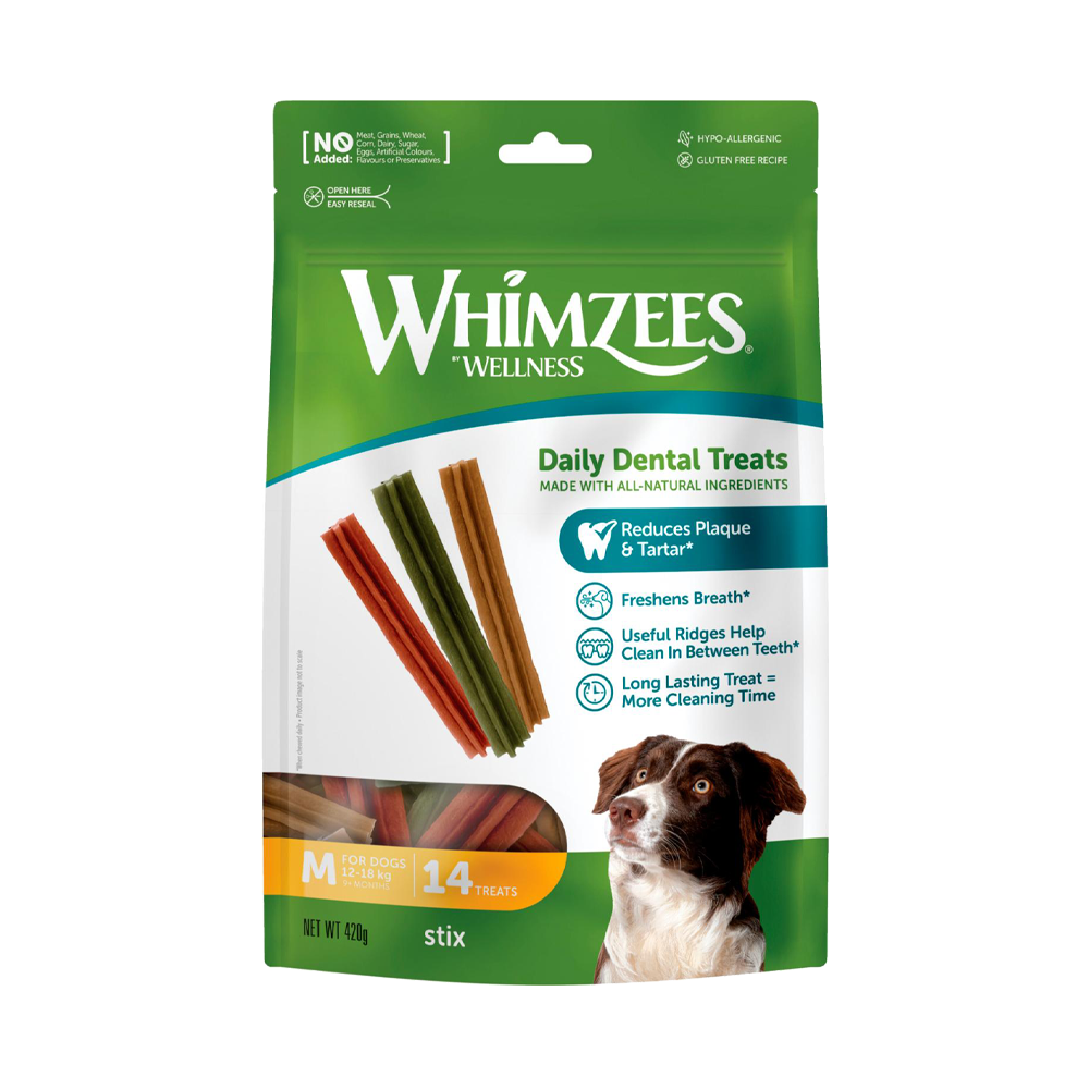 Whimzees Sticks M 14 ST - 420 G | Endast 149 kr! - Zoogiganten