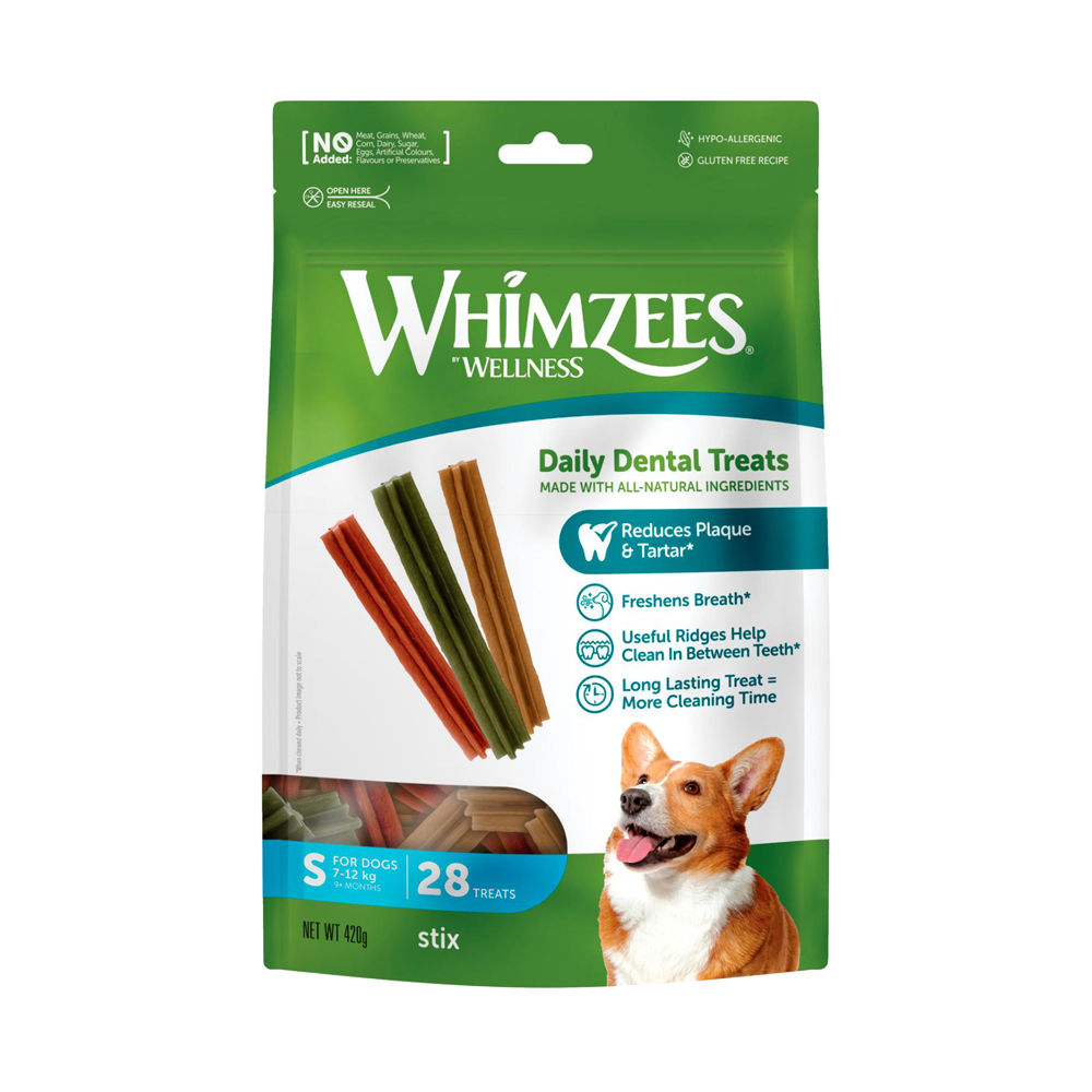 Whimzees Sticks S 28 ST - 420 G | Endast 149 kr! - Zoogiganten