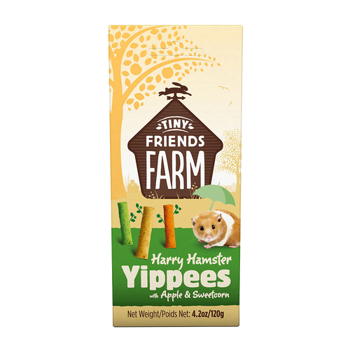 Tiny Friends Farm Hamster Yippees Äpple & Sockermajs - 120g | Endast 49 kr! - Zoogiganten
