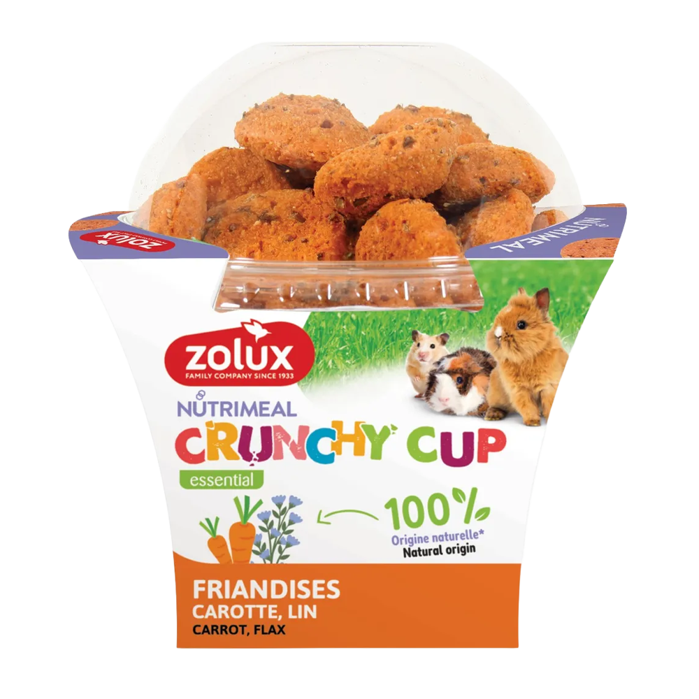 Zolux Crunchy Carrot/Flax treats - 200G
