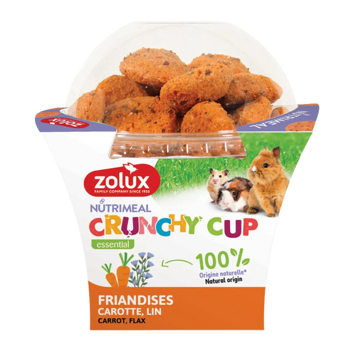 Zolux Crunchy Carrot/Flax treats - 200G