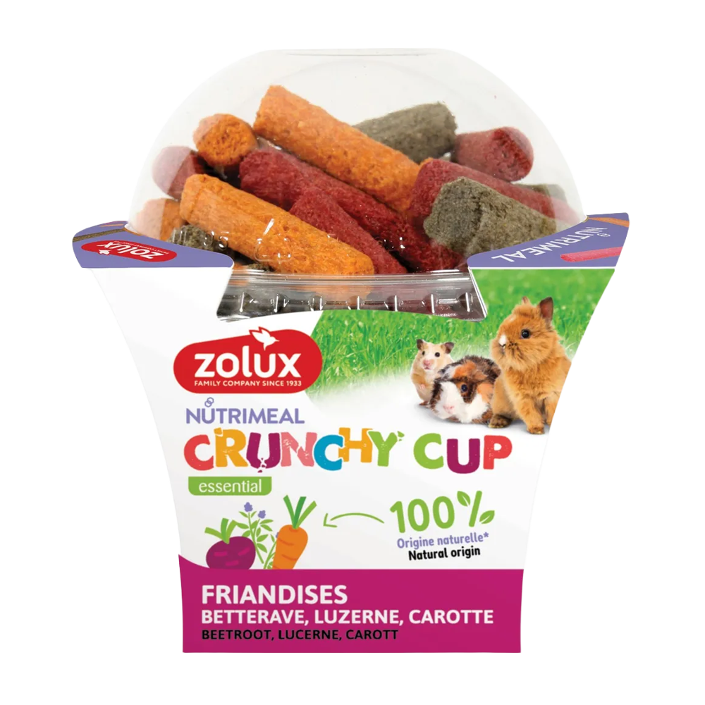 Zolux Crunchy Lucerne/Carrot/Beetroot Treats - 180G