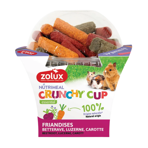 Zolux Crunchy Lucerne/Carrot/Beetroot Treats - 180G